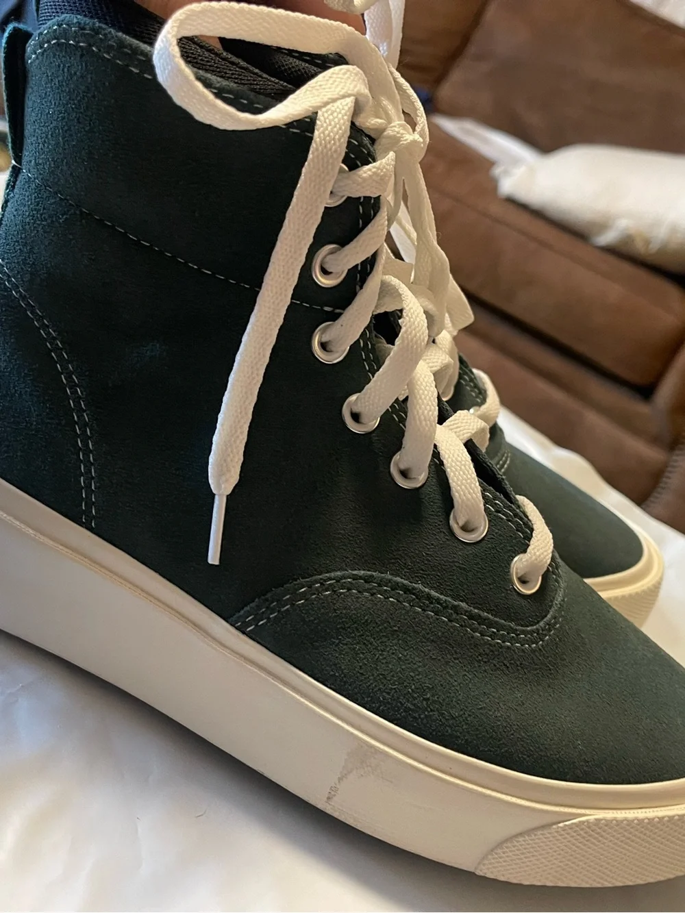 Converse Skid Grip Cons Nubuck High Top Green 2020 Men’s 7.5 Woman’s 9